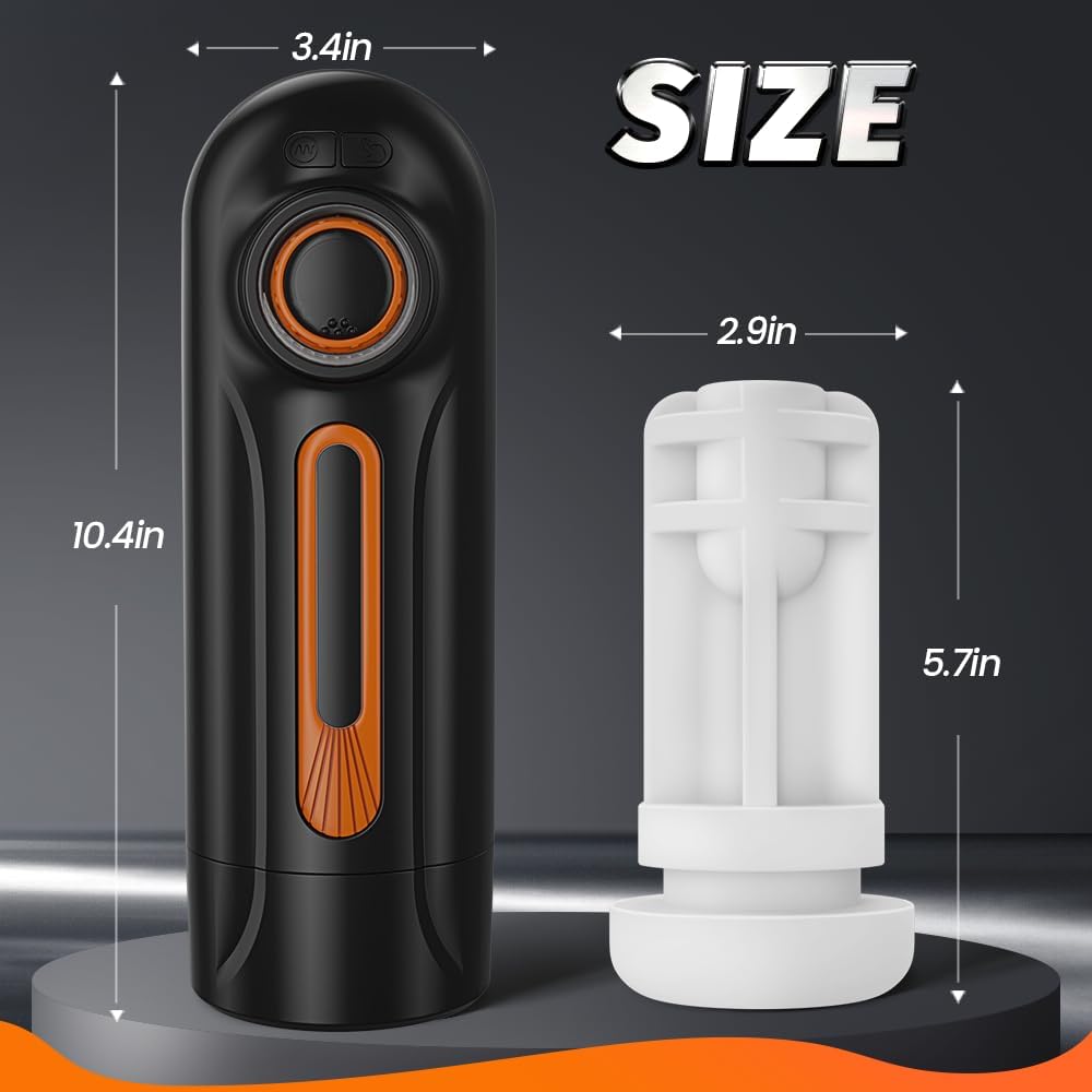Masturbateur masculin automatique 5 en 1 avec poussée, succion, vibration et chauffage