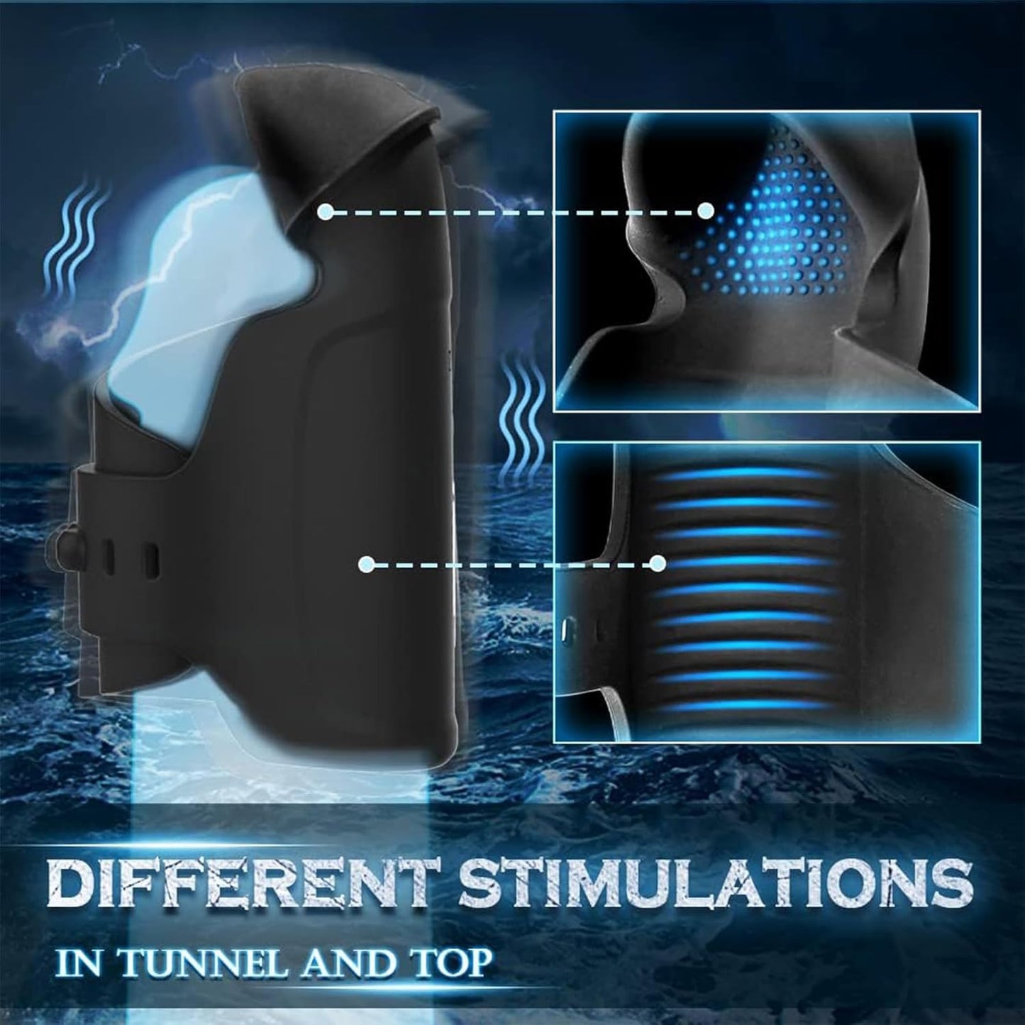 360° Covering Electric Trainer Vibrator Exerciser Masturbator with 10 Powerful Vibrations