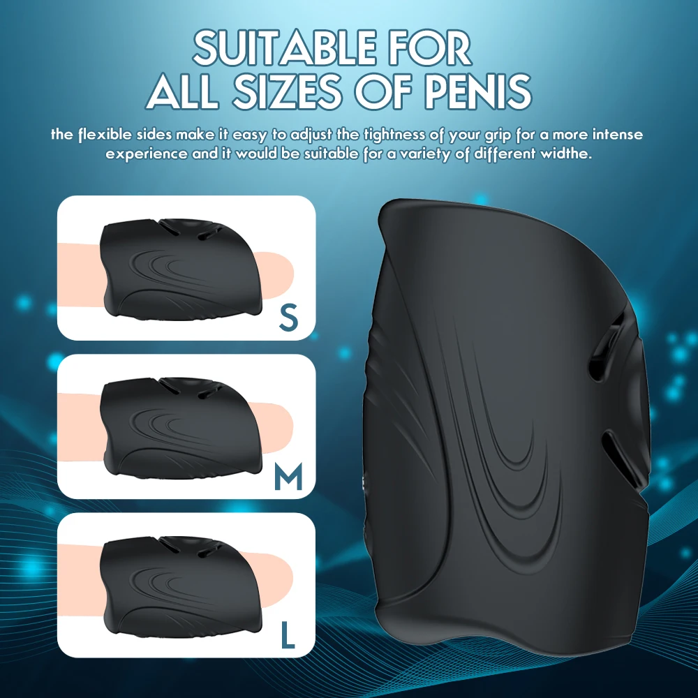 3 IN 1 Penis Trainer vibrator Glans Massager Masturbator with 10 Vibration Modes