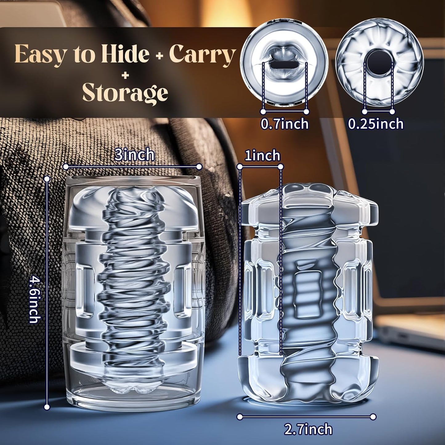 Open Ended Realistic Pocket Pussy & Blowjob Vacuum Pump Masturbator