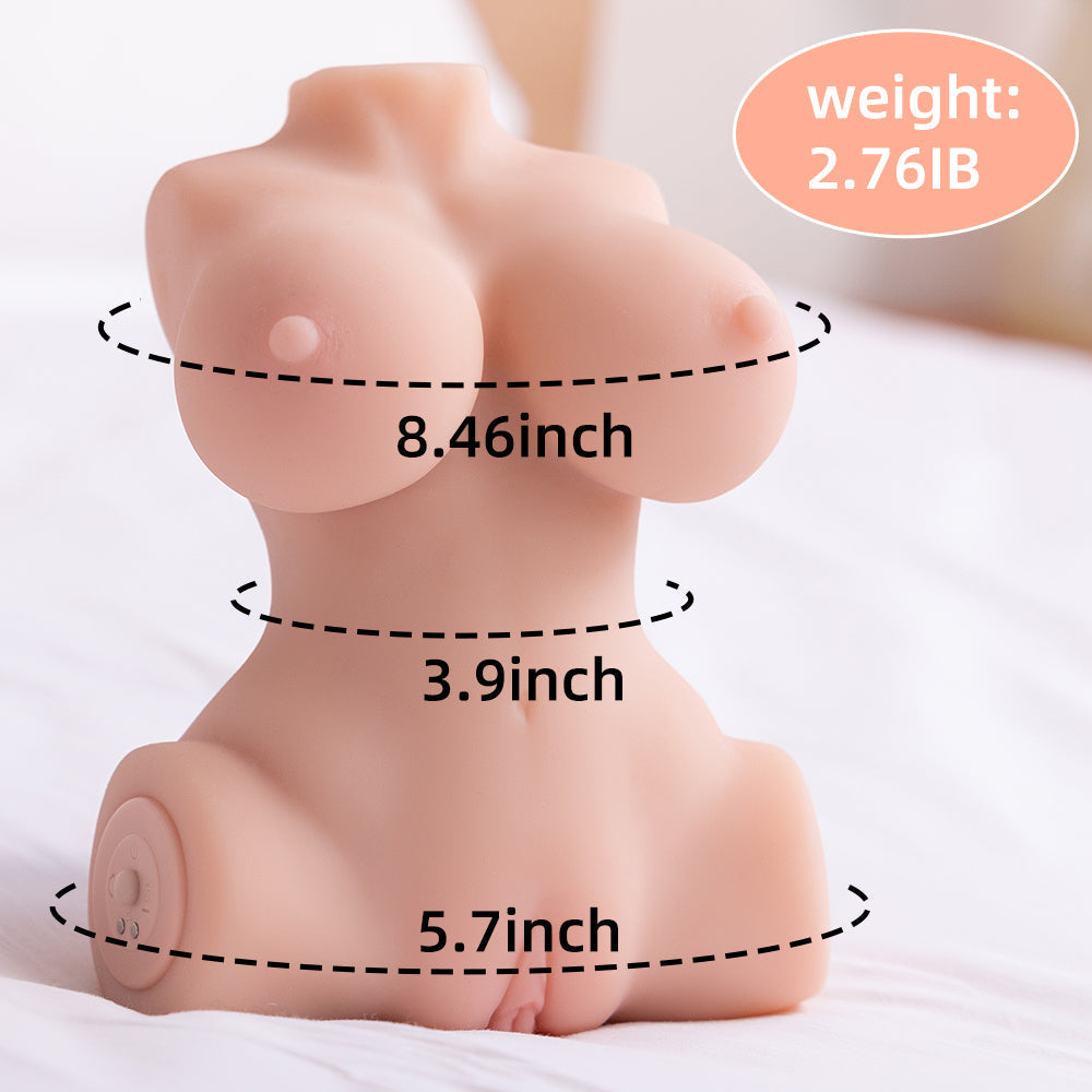 Elu Auto - 2.76LB Sucking Vibrating Sex Doll Torso