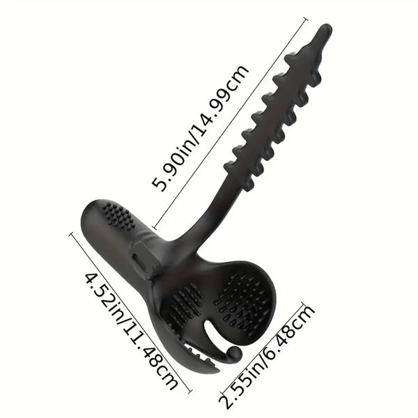 Adjustable Penis Massager Vibrator Glans Stimulator with 9 Vibration Modes