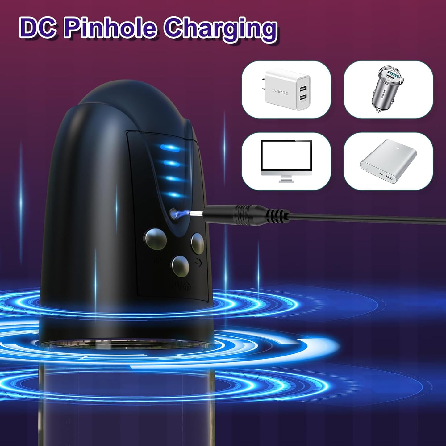 Automatic Penis Enlargement Pump Male Masturbator with 4 Suction Modes