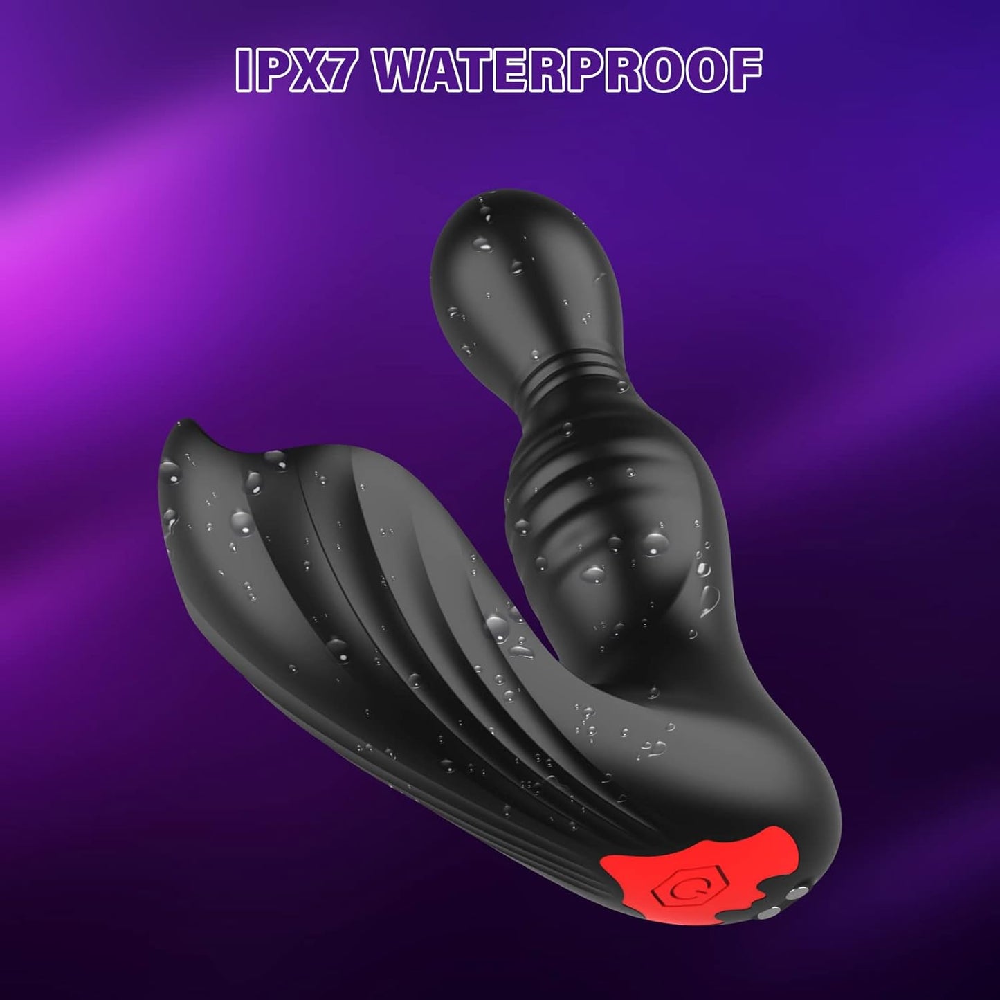 360°Rotating Anal Plug Vibrator Prostate Massager with 9 Rotations & 9 Vibrations