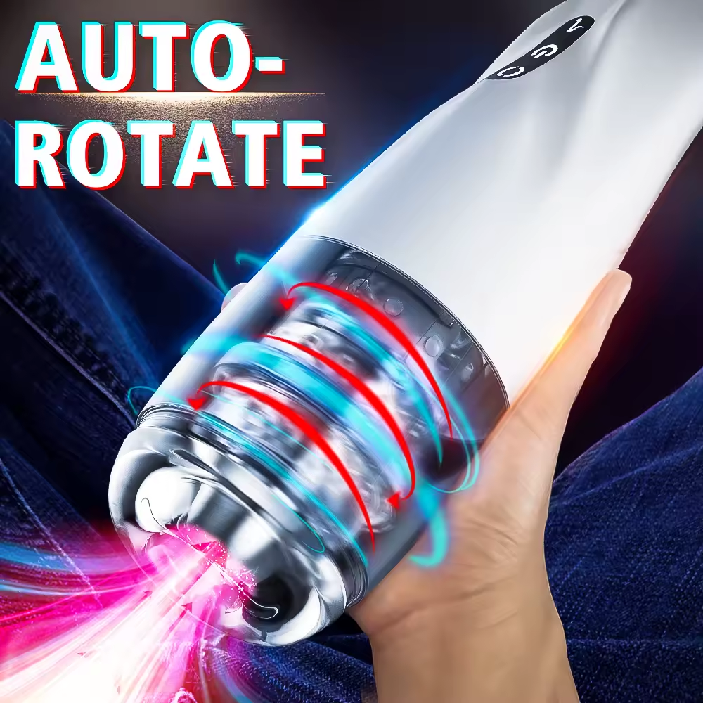 Automatic Masturbator Blowjob Penis Pumps with 10 Speed & Rotation Modes