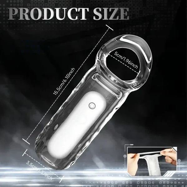Electric Penis Sleeve Cock Vibrator Masturbator with 10 Vibration Modes