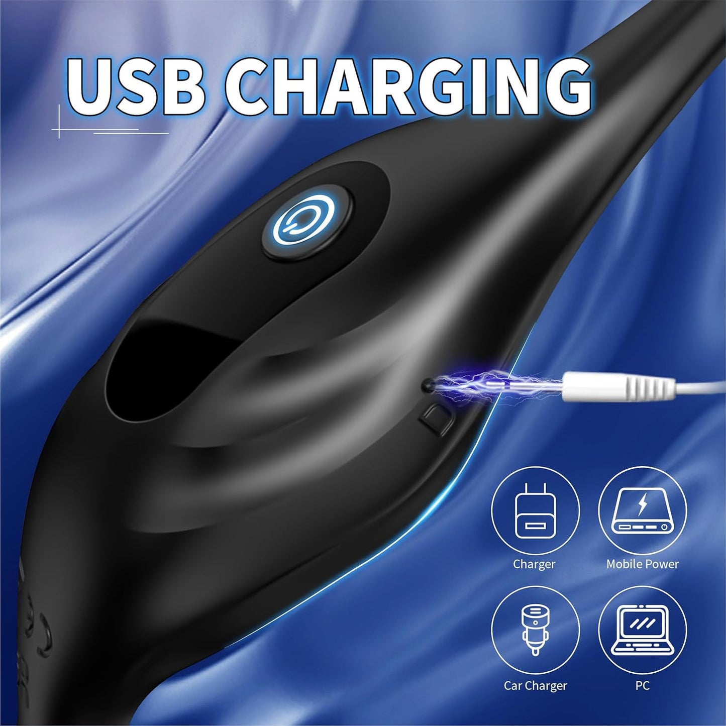 Thrusting Anal Vibrator Prostate Massage Butt Plug with 9 Vibration Modes