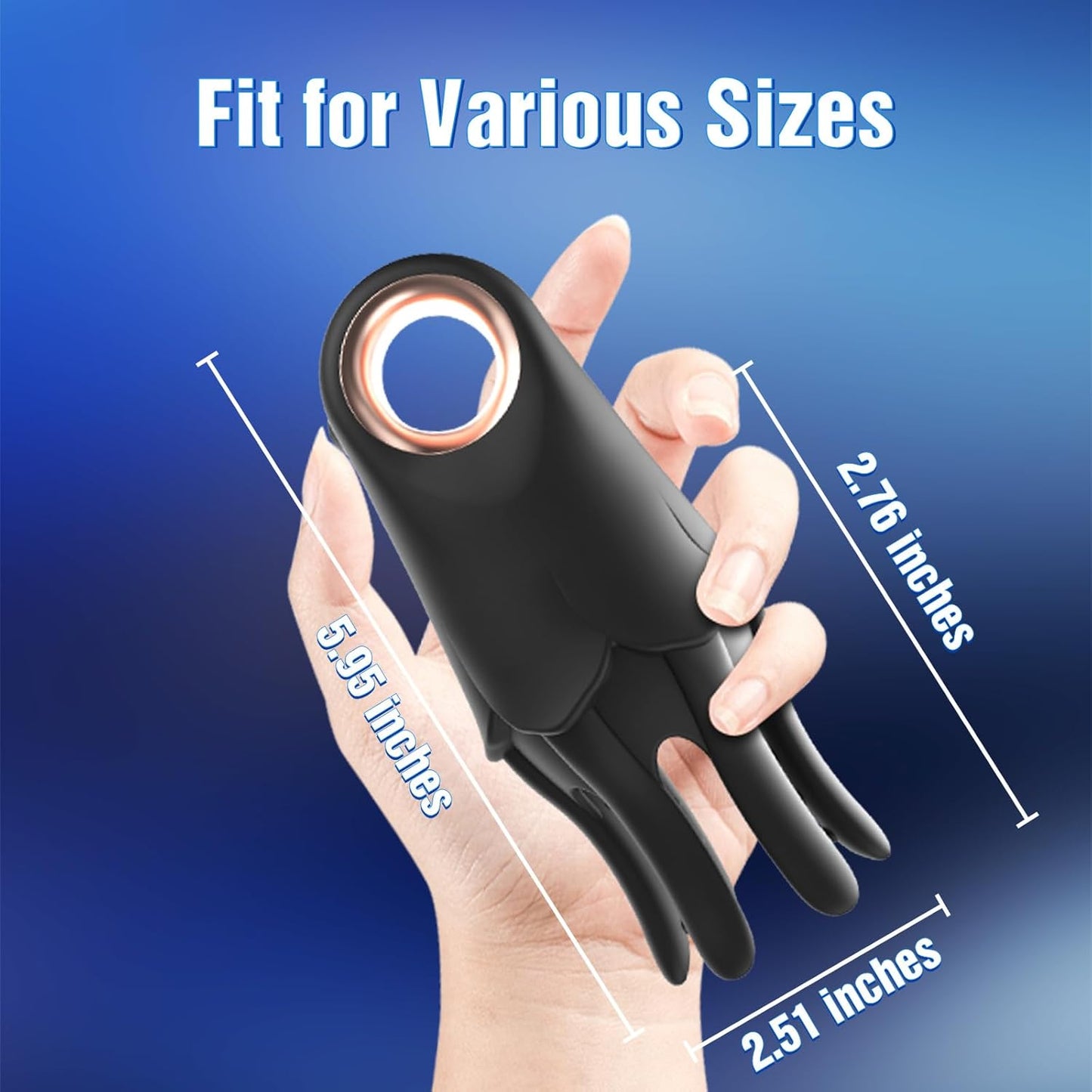 360°Training Wrapped Penis Vibrator Glans Trainer Masturbator with 7 Vibrating Modes