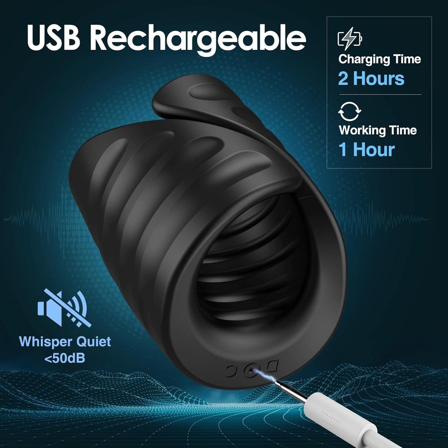 9 modes de vibration avec contrôle APP Strokers Glans Trainer Masturbateur Entraînement du pénis