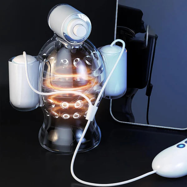Electric Penis Trainer Massager Glans Vibrator Masturbator with 11 Vibration Modes