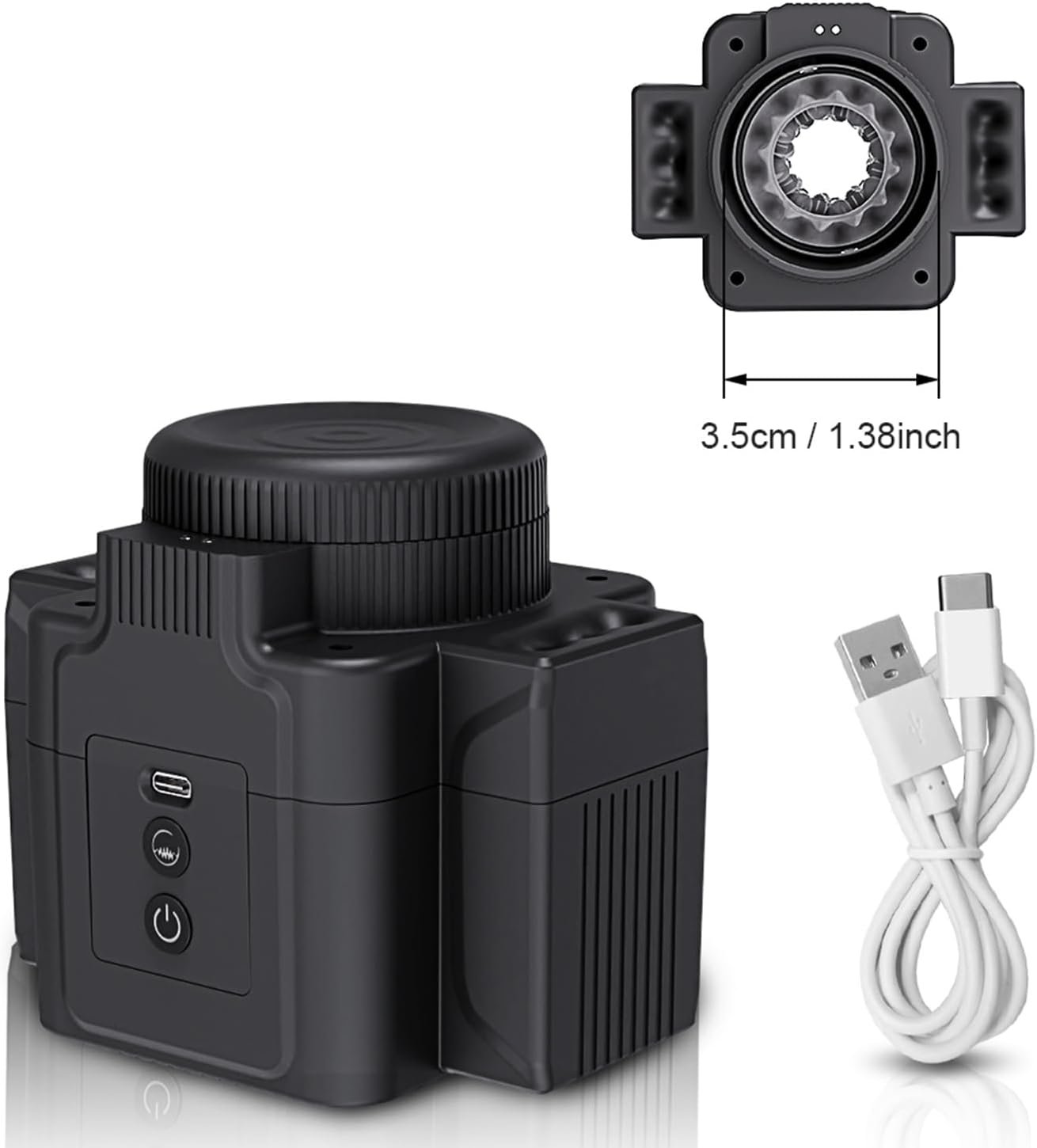 Mr.Camera-shaped Automatic Masturbator with 7 Thrusting & Rotating & Vibrating Modes