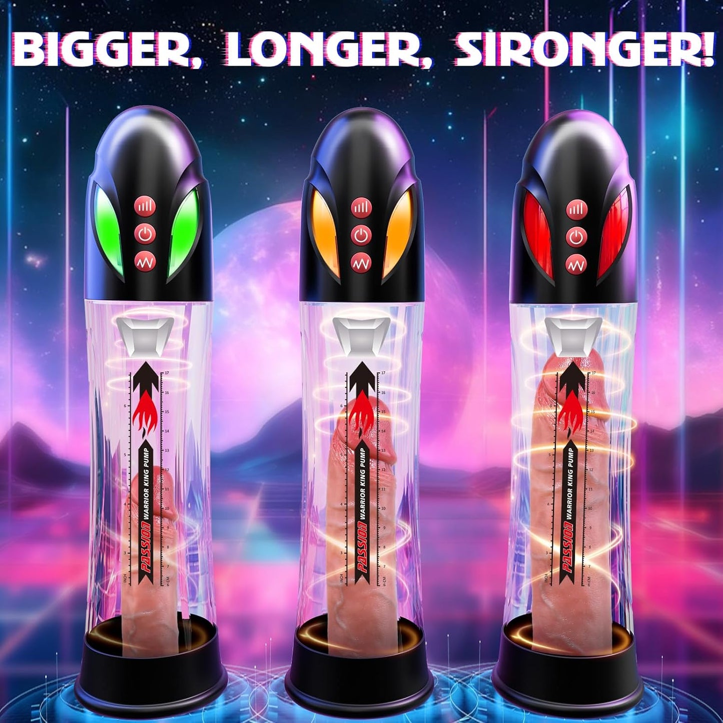 2 in 1 Electric Penis Pump Enlarger with 4 Sucking Modes & 4 Training Modes