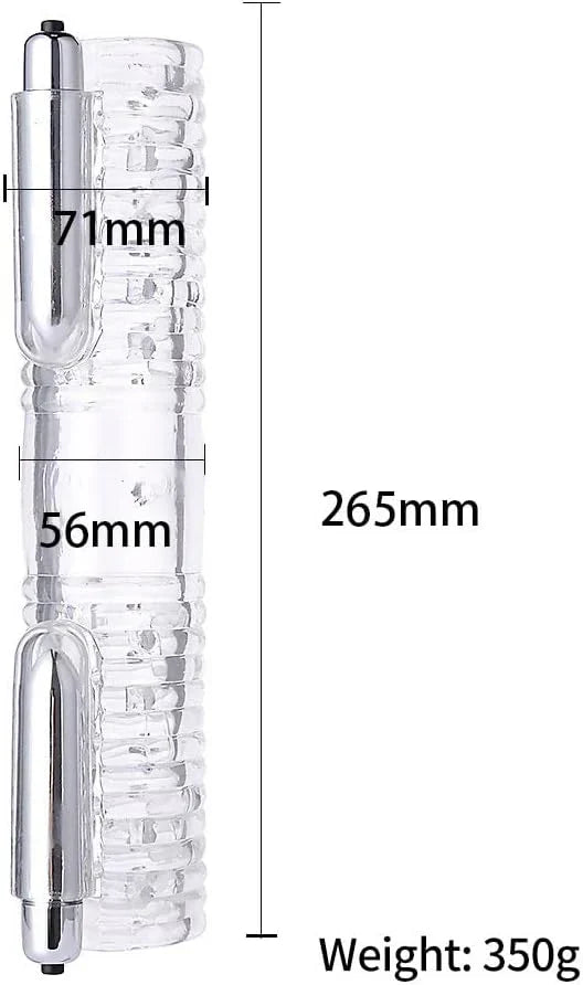 Double Stroker Electric Penis Trainer Vibrator Massager Male Masturbator