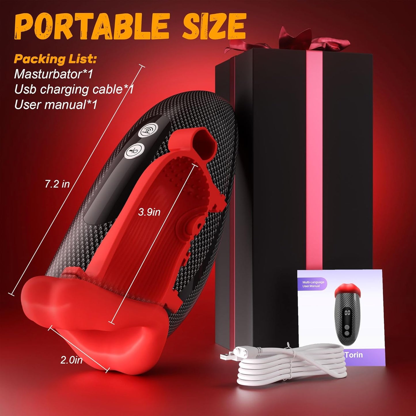 Electric Masturbator Penis Trainer Glans Vibrator with 9*9 Tapping & Licking Modes