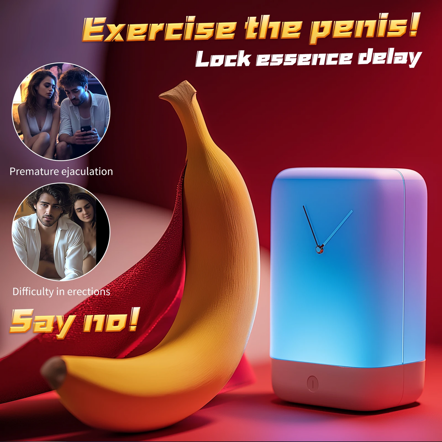 4 IN 1 Electric Penis Trainer Vibrator Glans Stimulator Masturbator with 9 Vibration Modes
