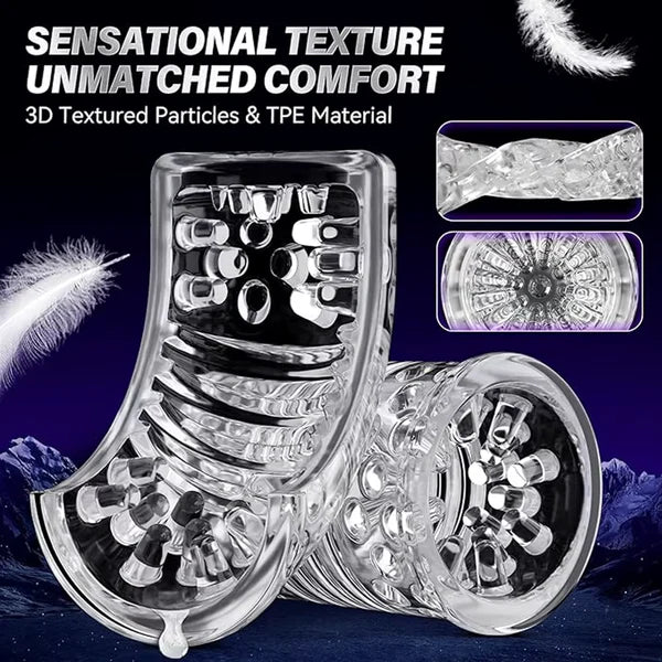Automatic Masturbator Pocket Pussy Sex Machine with 9 Thrusting & 9 Rotating Modes