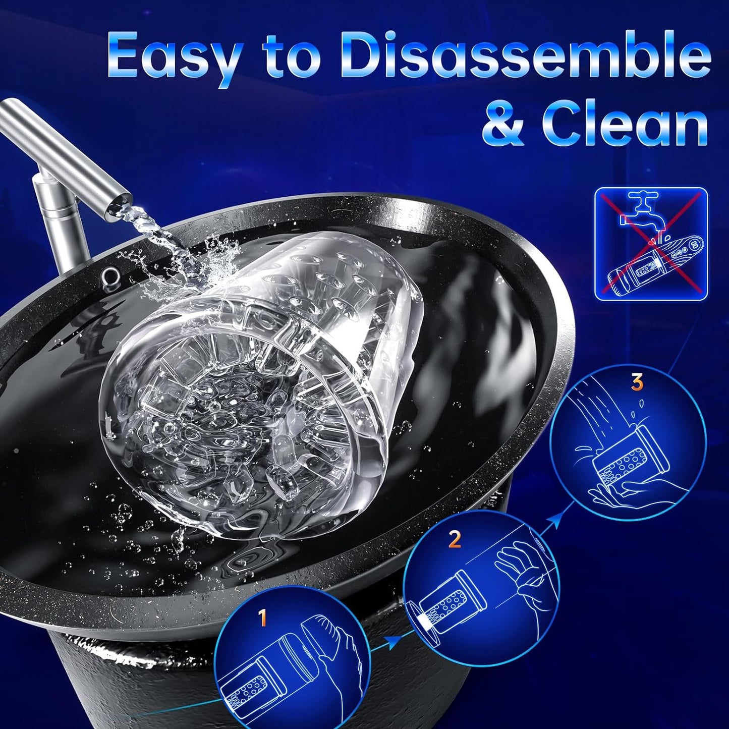 Masturbateur masculin à aspiration automatique, écran LCD 3 en 1, 9 poussées, rotations et aspiration