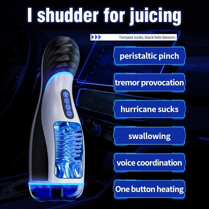 Automatic Masturbator Stroker Sex Machine with 5 Peristaltic & 10 Vibration Modes