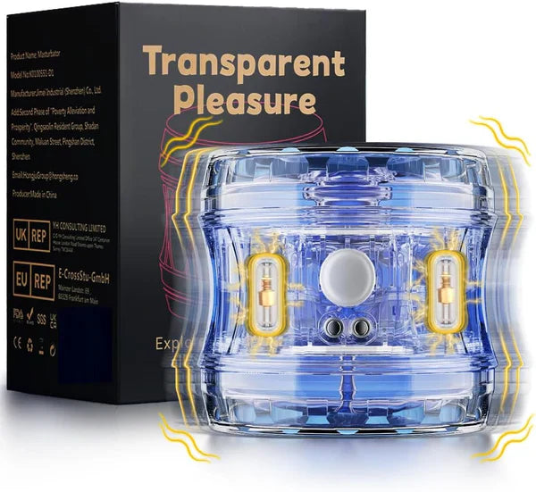 Portable Pulse Penis Trainer Vibrator Stroker Blowjob Masturbator with 5 Vibration Modes