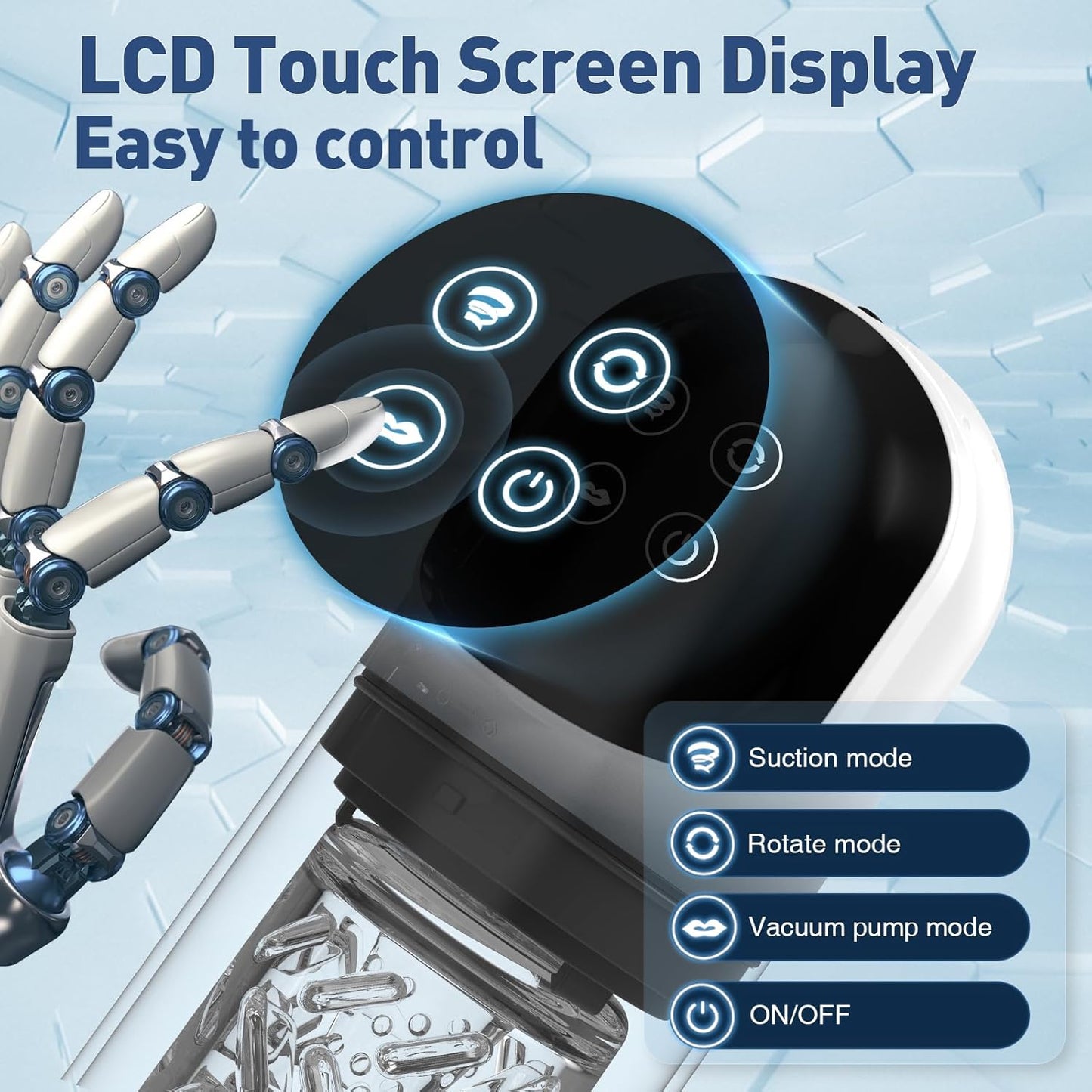 3-in-1 Cock Rings Penis Ring Sleeve with 10 Intense Vibration Modes