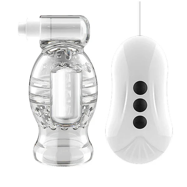 Electric Penis Trainer Massager Glans Vibrator Masturbator with 11 Vibration Modes