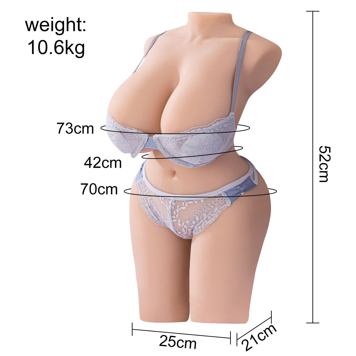 Freira-25.35LB Big breasts full body adult doll
