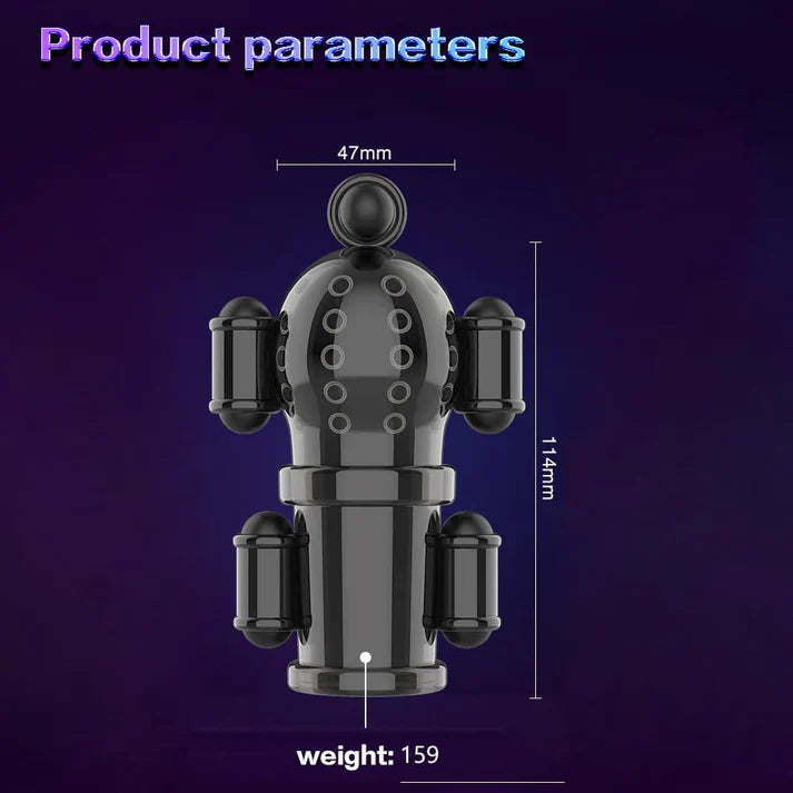 360° Wrapping Glans Vibrator Penis trainer Masturbator with 10 Vibration Modes