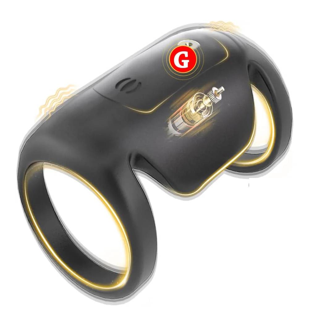 Electric Penis Trainer Vibrator Cock Ring Masturbator with 9 Vibration Modes