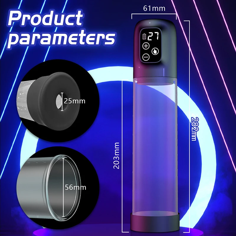 360° Wrapping Automatic Vacuum Penis Pump Extender Massager with 5 Strong Modes