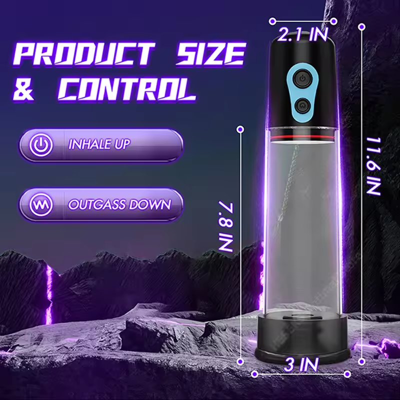 Electric Penis Pump Vacuum Enlargement Enhancerale Male Masturbator