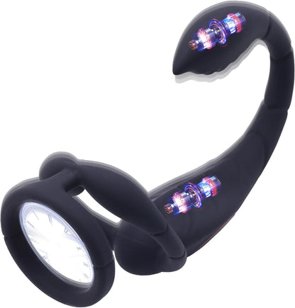 3 IN 1 Cock Ring Prostate Massager Anal Vibrator with 9 Powerful Vibration Modes