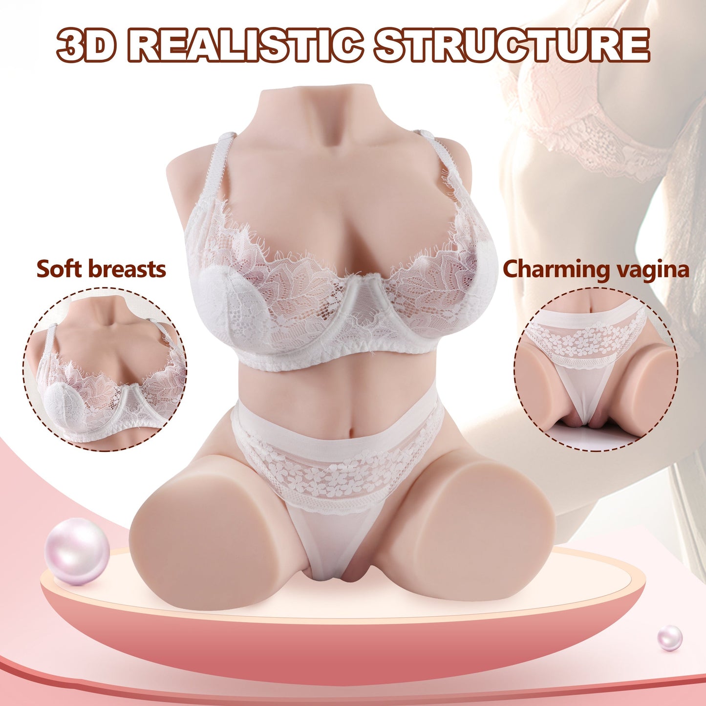 Jesse - 16.76LB Realistic Sex Doll Torso