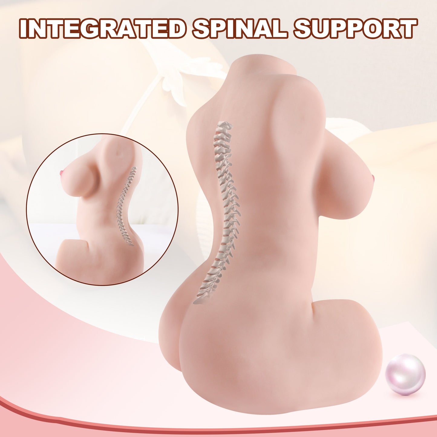 Jesse - 16.76LB Realistic Sex Doll Torso