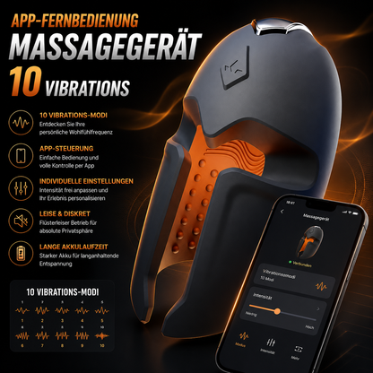 App-Controlled Glans Vibrator Penis Trainer Massager Masturbator with 10 Vibration Modes