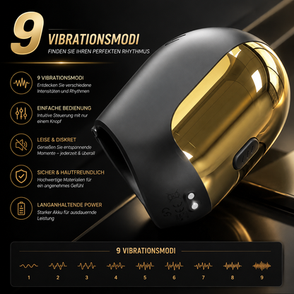 Automatic Penis Vibrator Strokers Blowjob Trainer Masturbator with 9 Vibration Modes