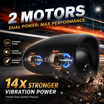 Auto Oral Penis Trainer Vibrator Masturbator with 7 Thrusting & 14 Vibration Modes