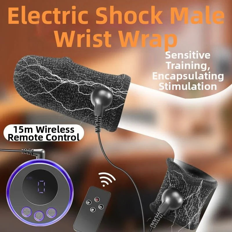 E-stim Penis Rings Glans Trainer Stimulator with 8 Shock Modes & 19 Shock Intensities