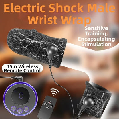 E-stim Penis Rings Glans Trainer Stimulator with 8 Shock Modes & 19 Shock Intensities