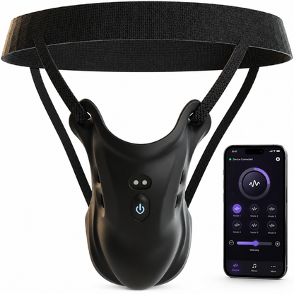 Portable Penis Trainer Vibrator Chastity Cage Masturbator Testicle Enlargement Booster