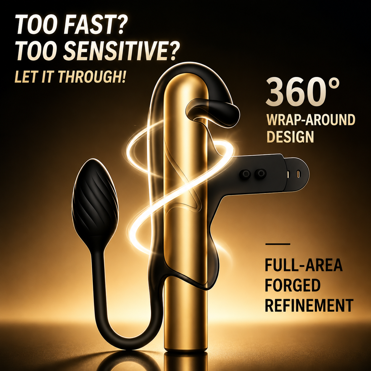Penis Trainer Vibrator Cock Ring Anal Plug mit 10 Vibrating & Thrusting Modes