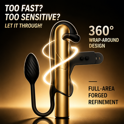 Penis Trainer Vibrator Cock Ring Anal Plug mit 10 Vibrating & Thrusting Modes