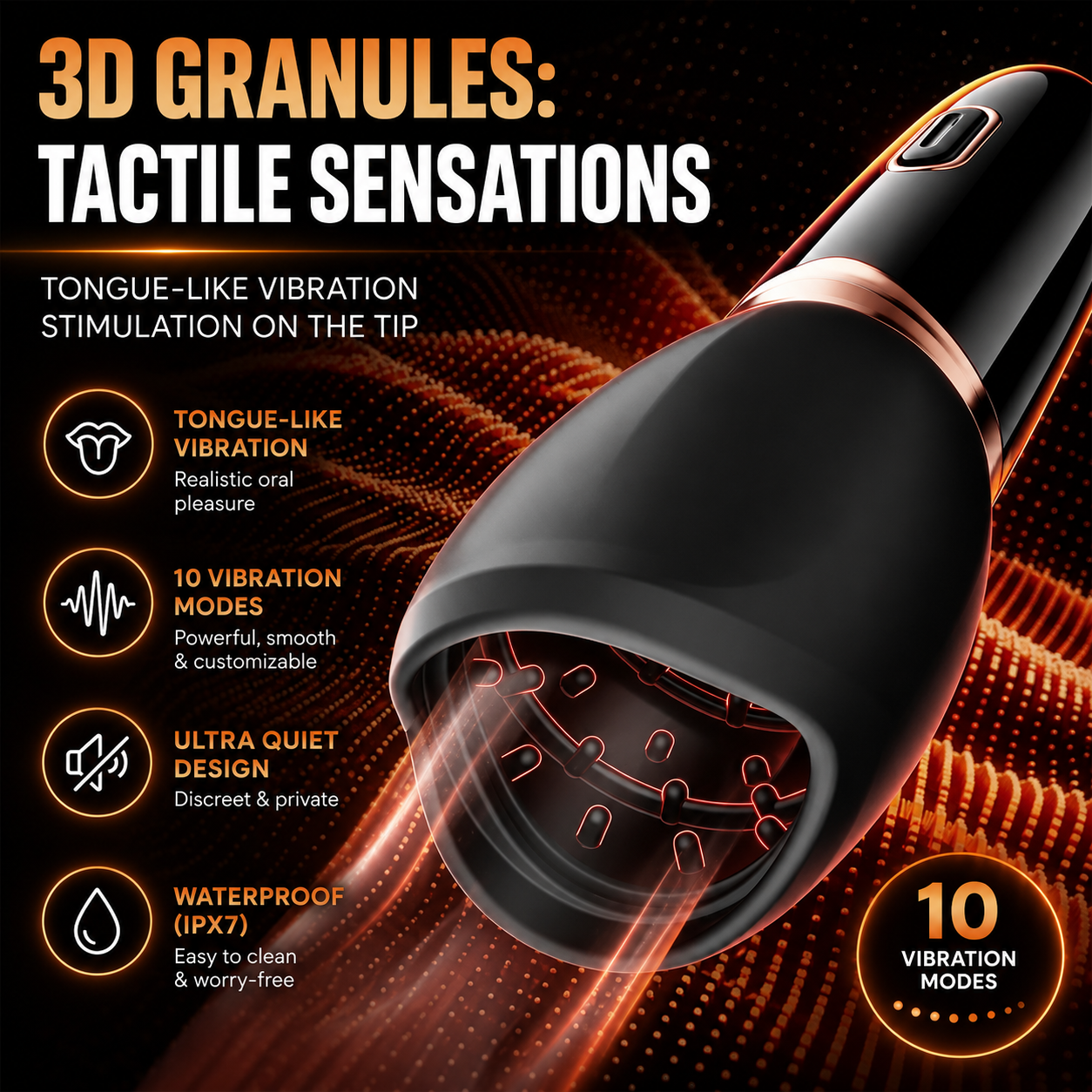 APP Smart Control Penis Trainer Vibrator Stimulator with 10 Powerful Vibration Modes