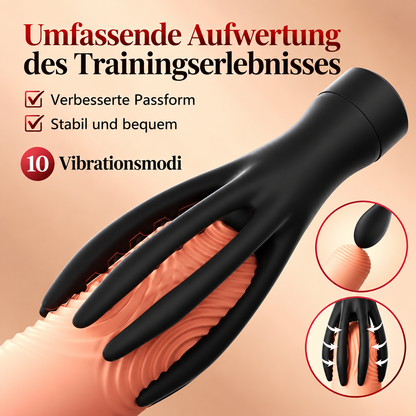 2 IN 1 Penis Trainer Vibrator Set Detachable Anal Plug with 10 Vibration Modes