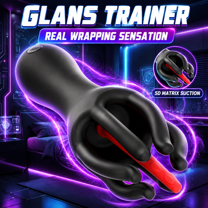 Penis Trainer Glans Vibrator Prostate Vibration Dilator with 10 Vibration Modes