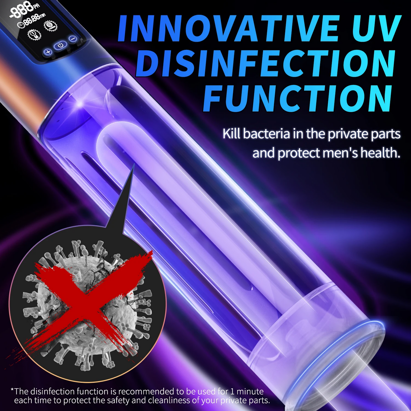 Electric Penis Pump Erection Trainer Blowjob with 4 Powerful Suction Modes