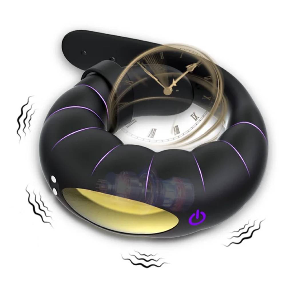 Dual Motor Adjustable Penis Ring Vibrator Masturbator with 10 Vibration Modes