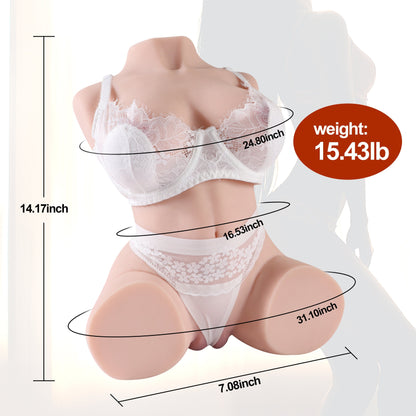 Jesse - 16.76LB Realistic Sex Doll Torso