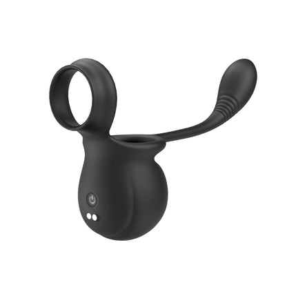 Portable Rolling Penis Trainer Stimulator Cock Ring with 9 Vibration & Rolling Modes