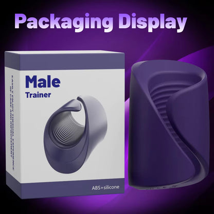 Bluetooth Penis Delay Trainer Cock Ring Glans Massager with 10 Vibrations
