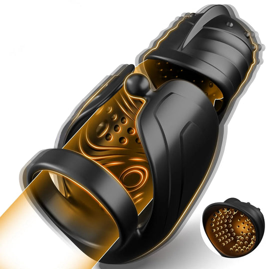 360° Wrapped Penis Trainer Vibrator Cock Ring with 10 Swing & 10 Vibrating Modes